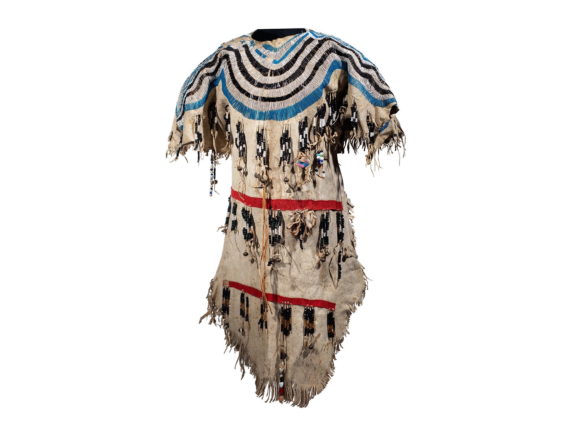 Blackfeet beaded hide dress 