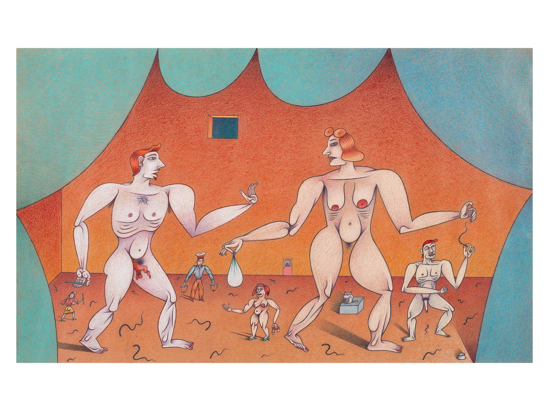 Jim Nutt
Do you See Something?, 1985
